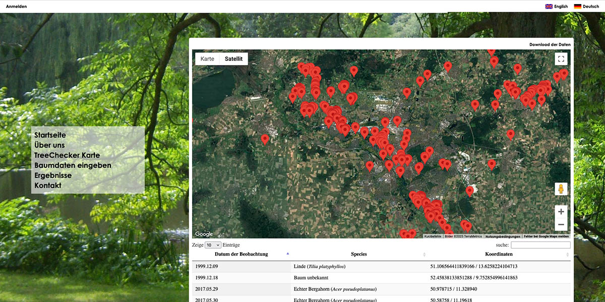 Screenshot "Treechecker"