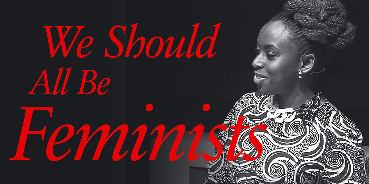 Chimamanda Ngozi Adichie bei ihrem TED-Talk-Auftritt 2012