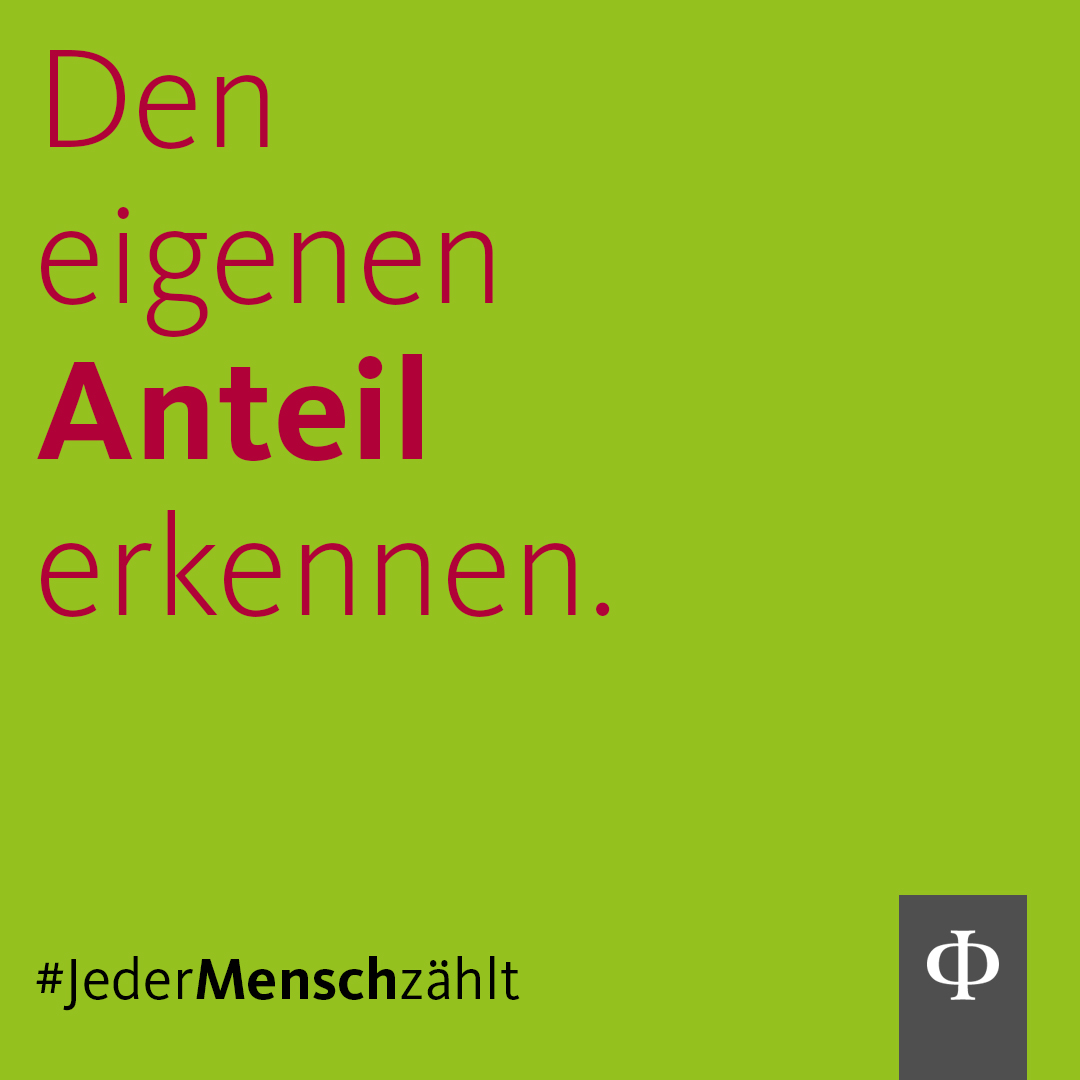Den eigenen Anteil erkennen.
