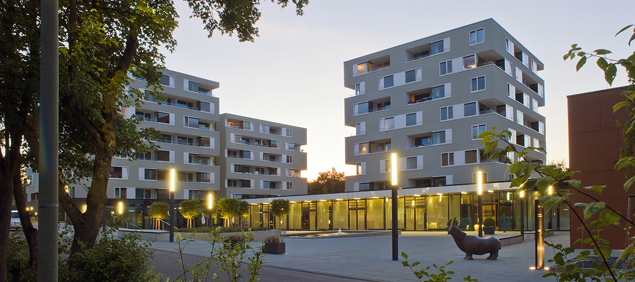 Lichter vor dem Augustinum Stuttgart-Killesberg