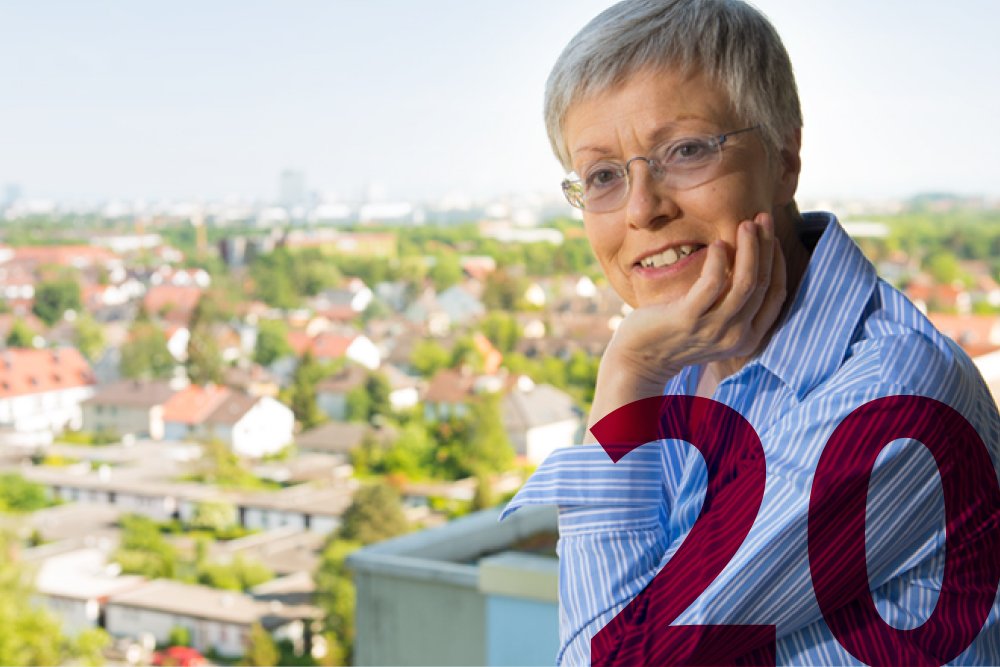 Kunst spielt in den Augustinum Seniorenresidenzen eine wichtige Rolle. Porträtaufnahme einer Seniorin
