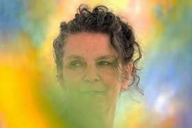 Frau im Bild