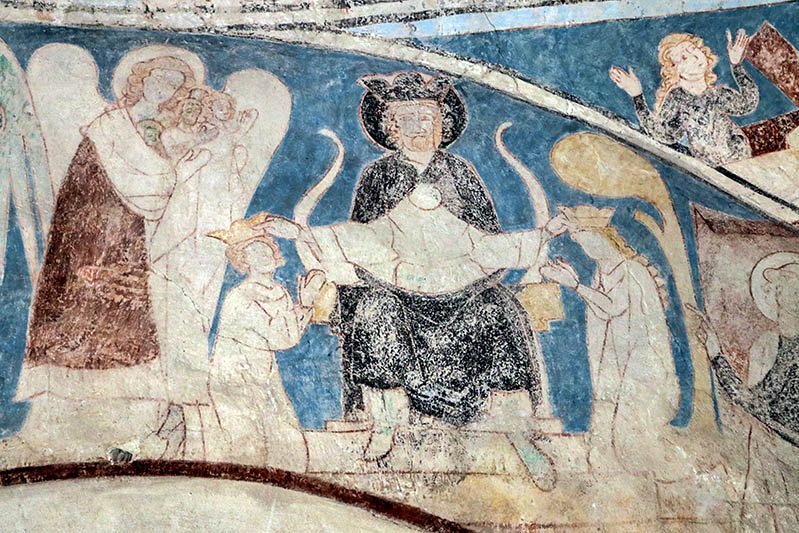 Jakobsweg: Fresken aus dem 14. Jahrhundert in der St. Gangolfskapelle