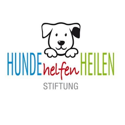 Zu sehen ist das Logo der Hunde Helfen Heilen Stiftung