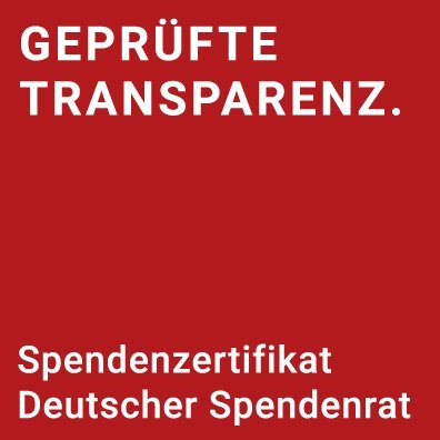 Geprüfte Transparenz. Spendenzertifikat Deutscher Spendenrat