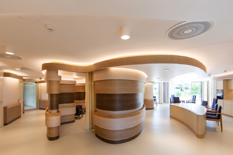 Tagespflege Bellevue mit moderner Innenarchitektur