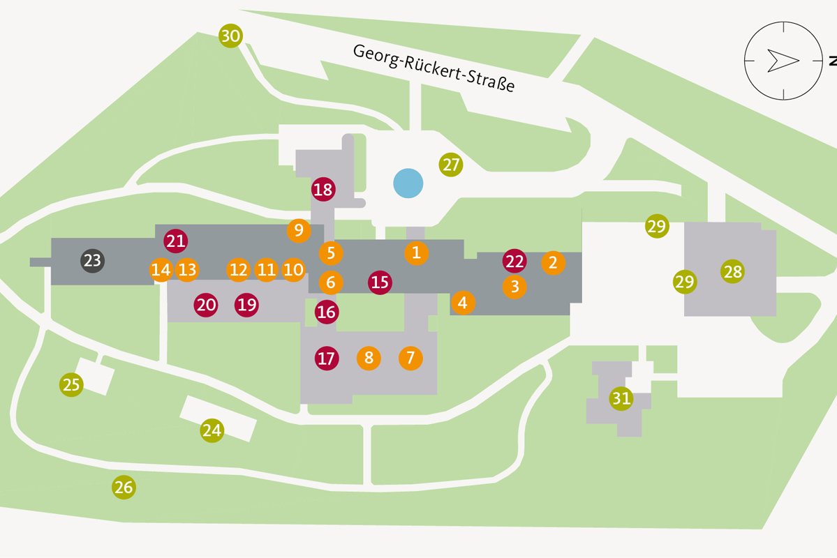 Der Lageplan des Augustinum Bad Soden