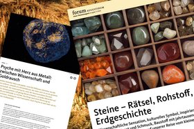 Collage aus Artikel der Ausgabe zum Thema Steine