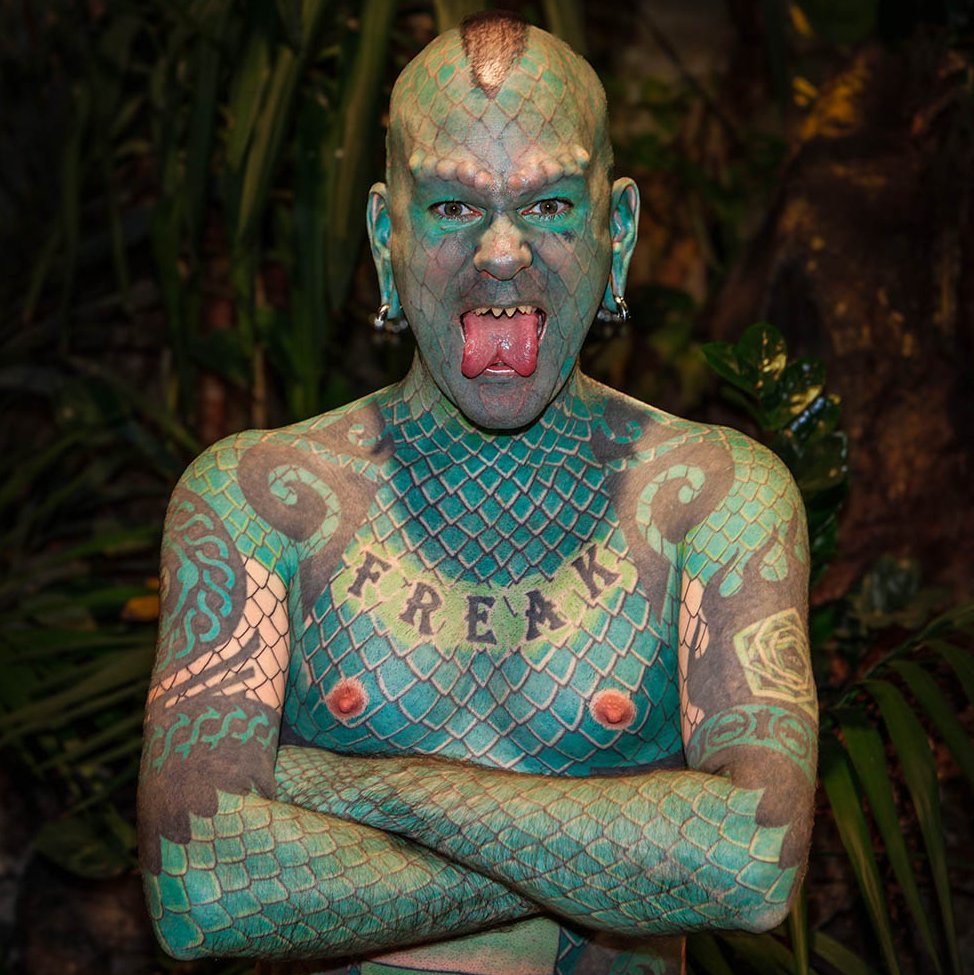 der Reptilienmann Erik Sprague