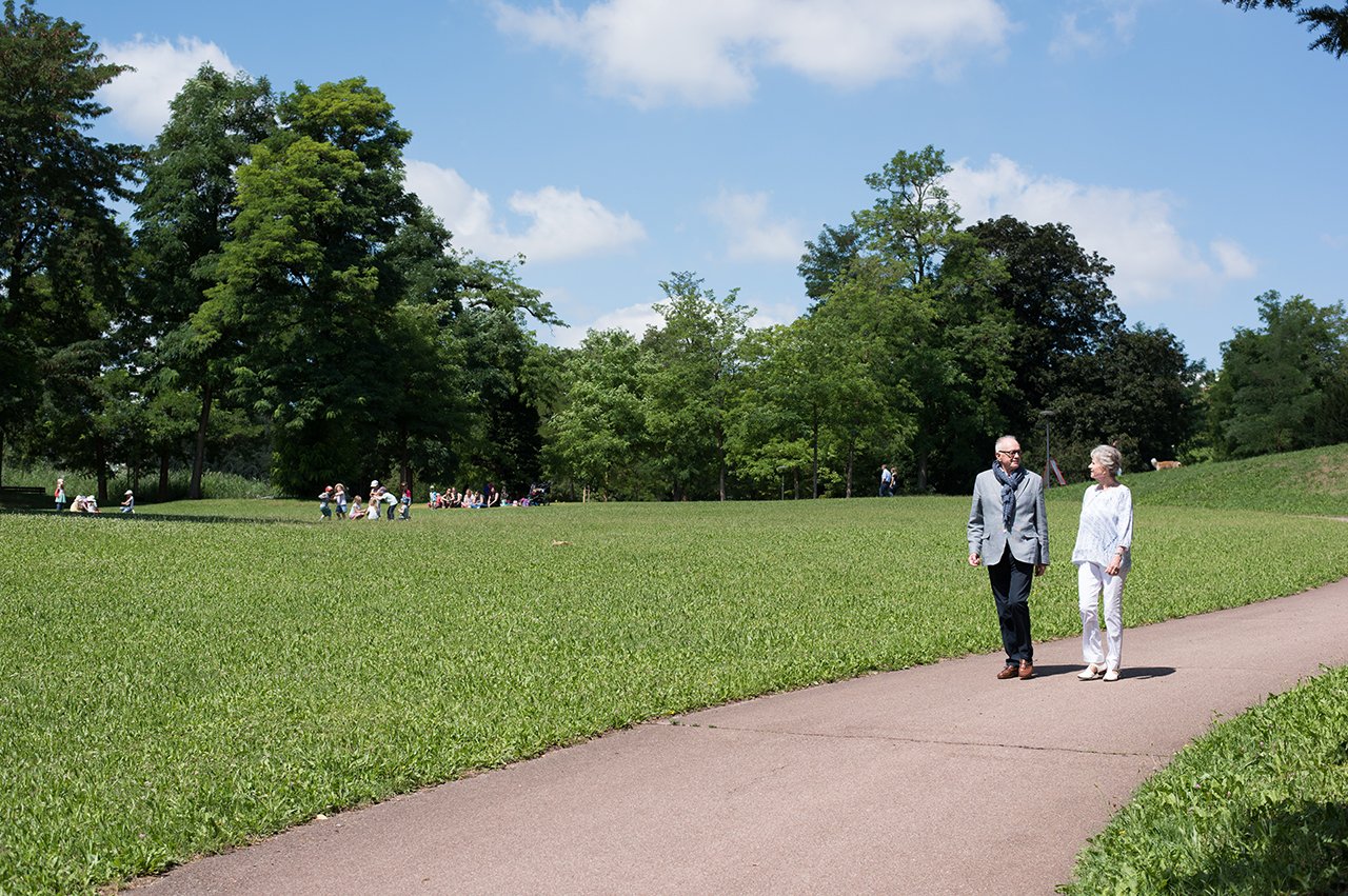 Direkt am Augustinum beginnt der Höhenpark Killesberg, eines der beliebtesten Ausflugsziele Stuttgarts.