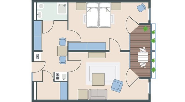 2-Zimmer-Wohnung mit 66 Quadratmetern