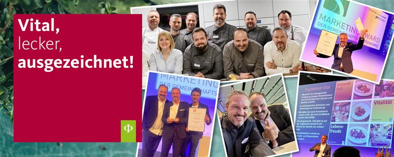 Titelbild Marketingaward: Vital, lecker, ausgezeichnet!